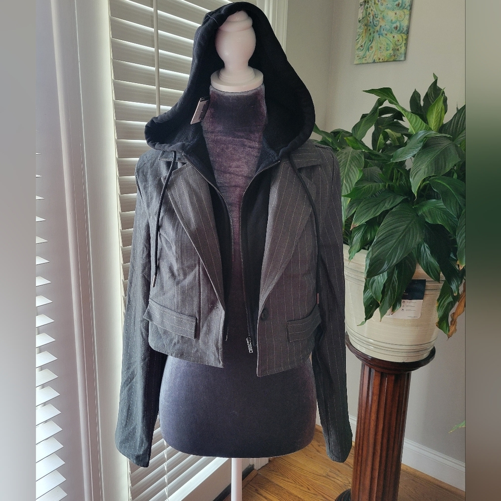 Junior's Gray Hooded Jacket